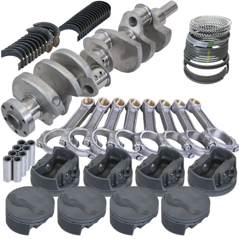 Eagle Ford 289/302 3.400in Crank 5.400in I-Beam Rods -6cc Flat Top 4.125in Pistons Rotating Assembly