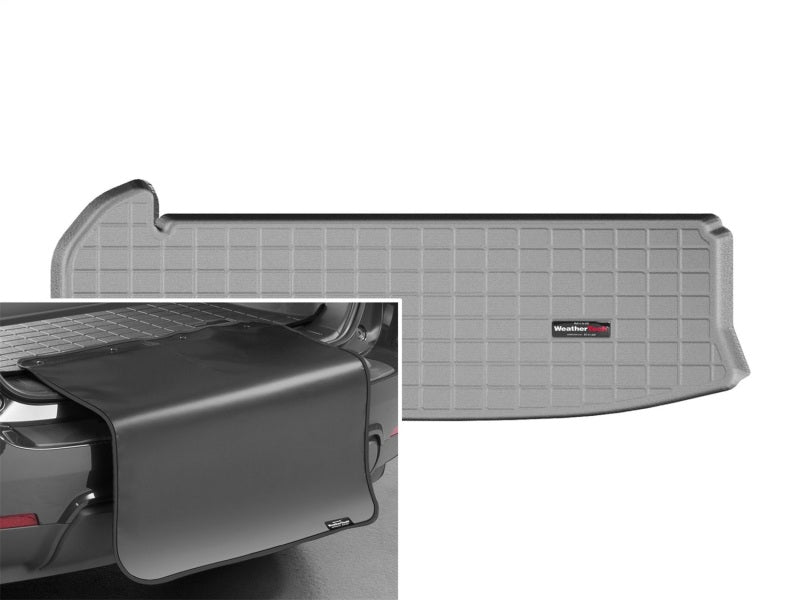 WeatherTech 16-19 Toyota Highlander (Behind 3rd Row) Cargo Liners w/ Bumper Protector - Grey