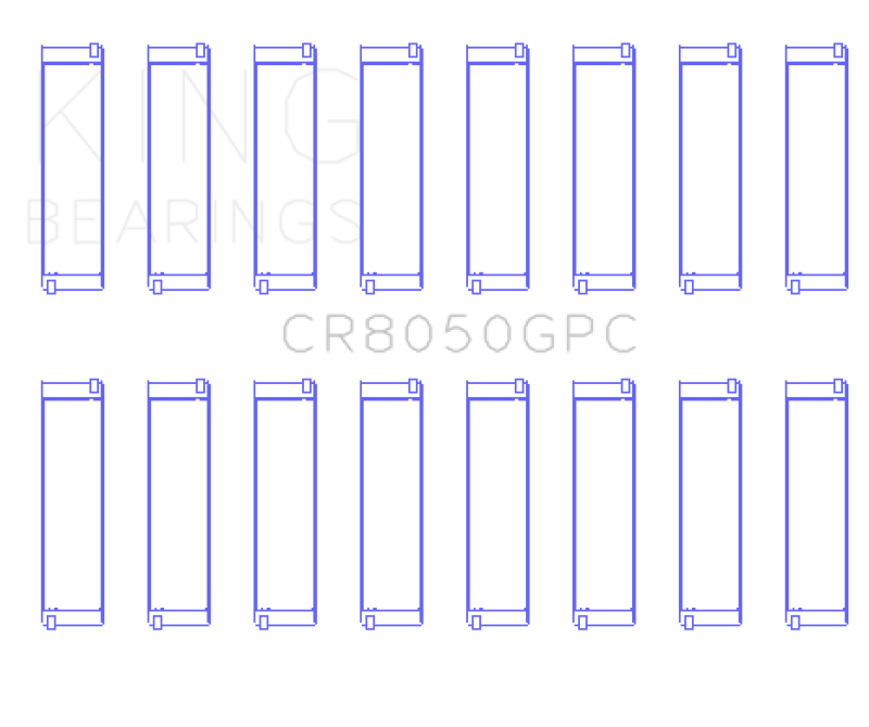 King Engine Bearings BMW S63N/ N63/ S63/ N63N (Size STDX) Connecting Rod Bearing Set