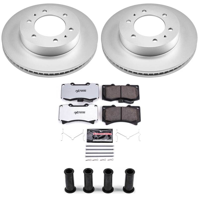 Power Stop 06-10 Hummer H3 Front Z36 Coated Truck & Tow Brake Kit