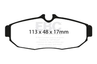 EBC 05-10 Ford Mustang 4.0 Redstuff Rear Brake Pads
