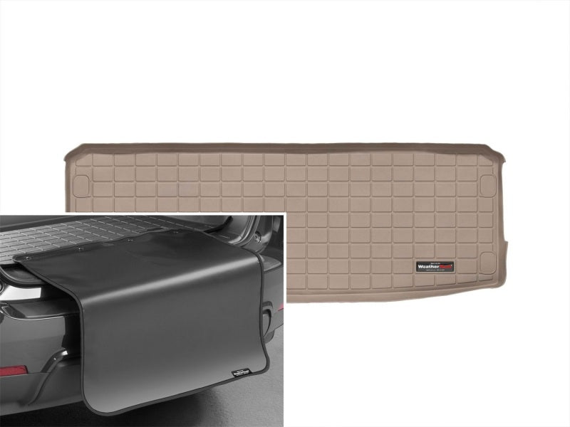 WeatherTech 2004-2015 Nissan Armada Cargo Liners w/ Bumper Protector - Tan