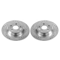 Power Stop 11-15 Volvo S60 Rear Evolution Drilled & Slotted Rotors - Pair