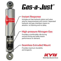 KYB Shocks & Struts Gas-A-Just Front & Rear JEEP Cherokee 1974-83 JEEP CJ Series 1982-86 JEEP Grand