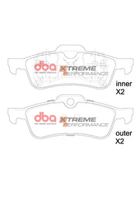 DBA 01-14 Mini Cooper (R50/R56) XP Performance Rear Brake Pads