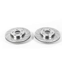 Power Stop 13-17 Honda Accord Front Evolution Drilled & Slotted Rotors - Pair