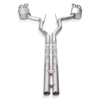 Stainless Works 18+ Ford Mustang GT 3in Legend 304SS Catback w/ H-Pipe Quad Polished Tips (No Valve)
