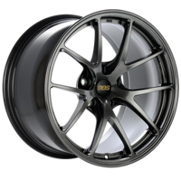 BBS RI-A 18x8.5 5x112 ET38 Diamond Black Wheel -82mm PFS Required