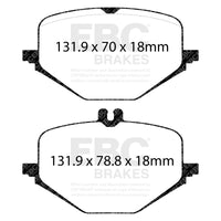 EBC 2018+ Mercedes-Benz G63 AMG (BM463) 4.0TT Yellowstuff Rear Brake Pads