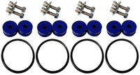 Torque Solution Billet Bumper Quick Release Kit Combo (Blue): Universal