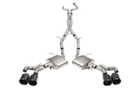Corsa 2022-25 Caddy CT5 V Blackwing 3in. Cat-Back w/ Act. Exh. - Dbl X-Pipe - Twin 4.5in. BlkCF Tips