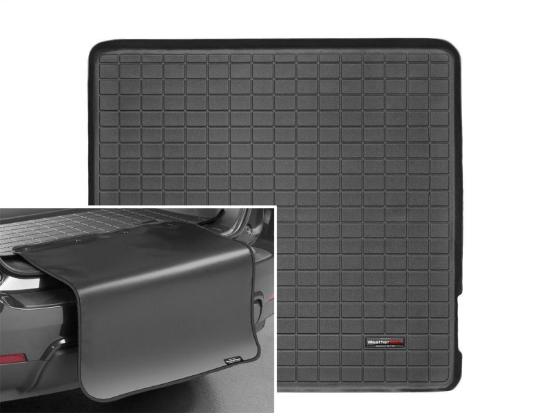 WeatherTech 06-10 Ford Explorer (w/ Optional 3rd Row) Cargo Liner w/ Bumper Protector - Black