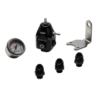 DeatschWerks DWR550C Adjustable Carburetor Regulator w/ 8AN Fittings and Gauge