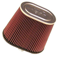 K&N Universal Chrome Filter-Oval Tapered 4in Flg ID x 5.375in Base O/S W x 3.313in Top O/S W