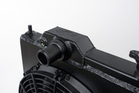 CSF 01-07 Mitsubishi Evo 7/8/9 Full-Slim Radiator w/12in Fan &amp; Shroud/-16AN - Black