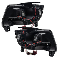 Oracle 11-13 Jeep Grand Cherokee Pre-Assembled Halo Headlights (Non HID) Chrome - Blue