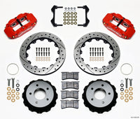 Wilwood Narrow Superlite 4R Rear Kit 12.88in Drilled Red 84-87 Corvette C4
