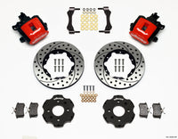 Wilwood Combination Parking Brake Rear Kit 11.00in Drilled Red Civic / Integra Disc 2.39 Hub Offset