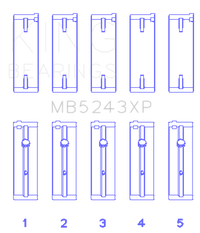 King Engine Bearings Nissan SR20DE/DET (2.0L) Performance Main Bearing Set - Size STD