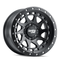 Dirty Life 9311 Enigma Pro 17x9/5x127 BP/-38mm Offset/71.5mm Hub Matte Black Wheel - Beadlock