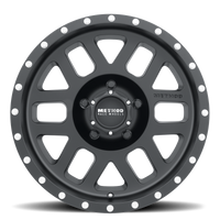 Method MR306 Mesh 17x8.5 0mm Offset 5x4.5 83mm CB Matte Black Wheel