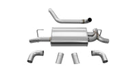 Corsa 2018-2025 Jeep Wrangler JL 2.5in Dual Rear Turn Down Exit Sport Axle-Back Exhaust