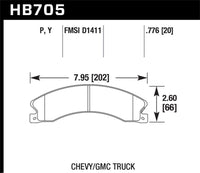 Hawk Chevy/GMC Express/Silverado/Savana/Sierra 15/25/35/4500 Super Duty Rear Street Brake Pads