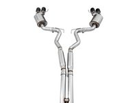 AWE Tuning 2018+ Ford Mustang GT (S550) Cat-Back Exhaust - Touring Edition (Quad Diamond Black Tips)