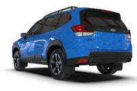 Rally Armor 22-24 Subaru Forester &amp; Wilderness Black UR Mud Flap w/White Logo