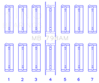 King Engine Bearings BMW M20B20-23-25-27/M50B25/M52B20-25-28 Main Bearing Set - Size STD
