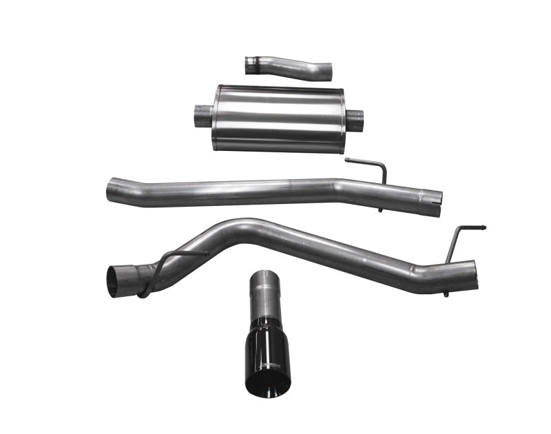 Corsa 20-25 Jeep Gladiator JT 3.6L Single Side Exit Cat-Back Exhaust System w/ Single 4in Black Tip