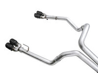 AWE Tuning 4th Gen GM 1500 6.2L 0FG Cat-Back Split Rear Exit (w/ Bumper Cutouts) - Quad Diamond Tips