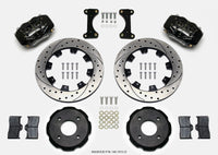 Wilwood Forged Dynalite Front Hat Kit 12.19in Drilled 2002 Mitsubishi Lancer
