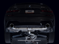 AWE Tuning 19-23 BMW 330i / 21-23 BMW 430i Base G2X Track Edition Axle-Back Exhaust - Chrome Silver