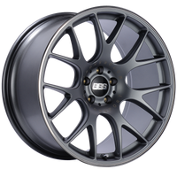 BBS CH-R 20x10.5 5x112 ET25 Satin Titanium Polished Rim Protector Wheel -82mm PFS/Clip Required