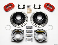 Wilwood Dynapro Low-Profile 11.00in P-Brake Kit Drill-Red Small Ford 2.50in Offset