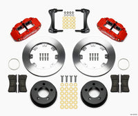 Wilwood Narrow Superlite 4R Front Kit 12.19in Drilled Red 87-89 Jeep YJ