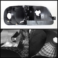 xTune Ford F150 97-03 / Expedition 97-02 Crystal Headlights w/Corner Black HD-JH-FF15097-SET-AM-BK