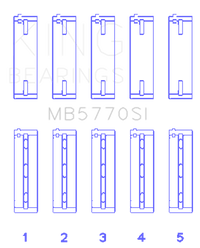 King Engine Bearings Nissan/Infiniti VK45 - VK50 - VK56 Main Bearing Set - Size STD