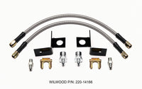 Wilwood Flexline Kit 14 inch -3 M10-1.00 IF 1/8 NPT Straight