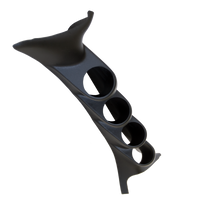 Autometer 99-07 Ford Super Duty Black 52mm Quad Pillar Pod