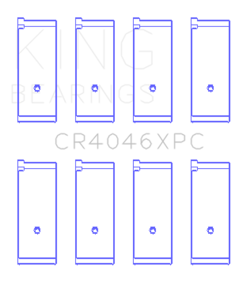 King Honda B20B4/B20Z2/D16 Series/ZC 16V pMaxKote Performance Rod Bearing Set - Size STD