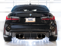AWE Tuning SwitchPath Cat-Back Exhaust for BMW G8X M3/M4 - Diamond Black Tips