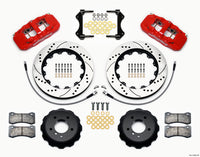 Wilwood AERO6 Front Hat Kit 14.00 Drilled Red 2007-2011 BMW E90 Series w/Lines
