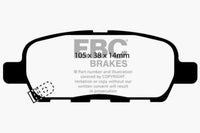 EBC 02 Infiniti G35 3.5 w/o DCS Redstuff Rear Brake Pads