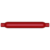 MagnaFlow Muffler Red Pack Series Glasspack 3.5in Rd 22in Body Length 2.25in/2.25in Inlet/Outlet