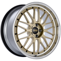 BBS LM 20x9.5 5x114.3 ET40 CB66 Gold Center Diamond Cut Lip Wheel