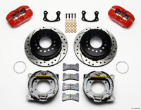 Wilwood Dynapro Low-Profile 11.00in P-Brake Kit Drill-Red New Big Ford 2.50in Off Front Mount