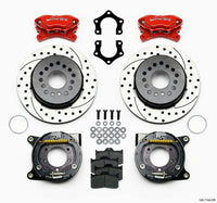 Wilwood Forged Dynalite P/S P-B Kit Drilled-Red Mopar/Dana 2.36in Off w/Snap Ring Bearing