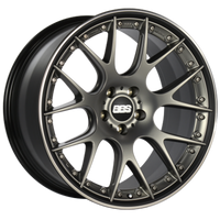 BBS CH-RII 21x9.5 5x112 ET33 Satin Platinum Center Blk Lip w/Etching SS Rim Prot Wheel -82mm PFS Req